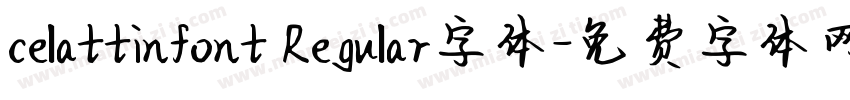 celattinfont Regular字体字体转换